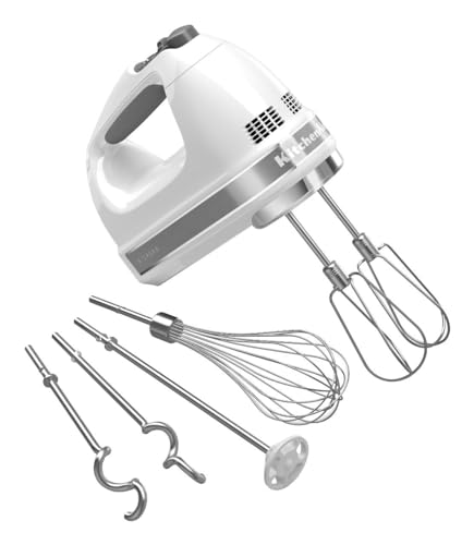 9 Speed Hand Mixer w (White / 9 Speed / Mixer)
