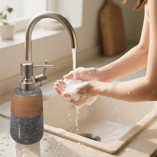 Hand Soap Dispenser (1 x 15 Oz Soap Dispenser Grey)