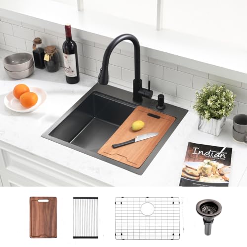 20 inch Black Drop in Bar Sink (20"L x 19"W x 10"D / Black（20*19 ）)
