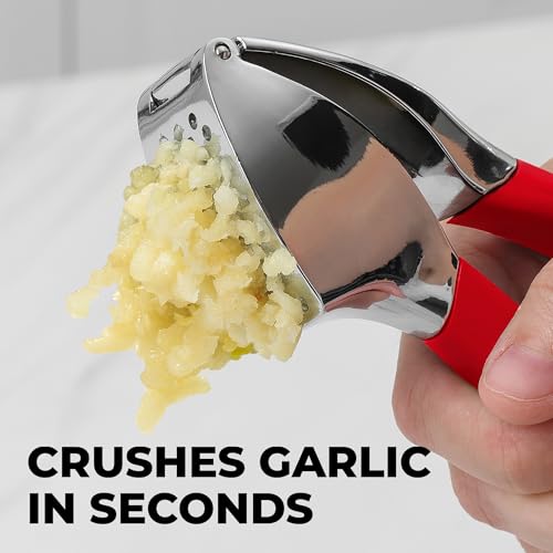 Metal Comfort Grip Garlic Press