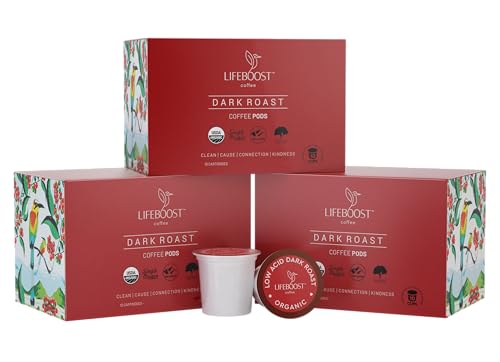 Dark Roast Organic Low Acid Coffee K Cups (10 Count (Pack of 1))