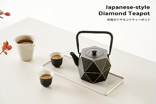 Cast Iron Teapot (40 oz / Black Diamond)