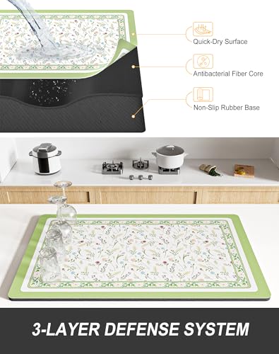 Dish Drying Mat for Kitchen Counter