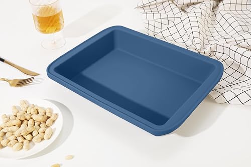 Silicone Baking Pan (Blue, 1 Pack)