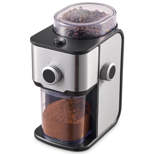Coffee Bean Grinder (Light Silver)