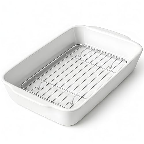 HOMBENE 2 QT Small Ceramic Baking Dish
