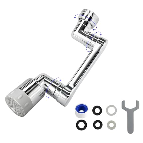 1440° Swivel Faucet Extender (Brass - 1 Pack - 2 Mode / 1080-2Mode)