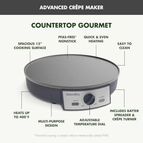 Advanced 12" Crepe Maker (Crepe Maker / Graphite)