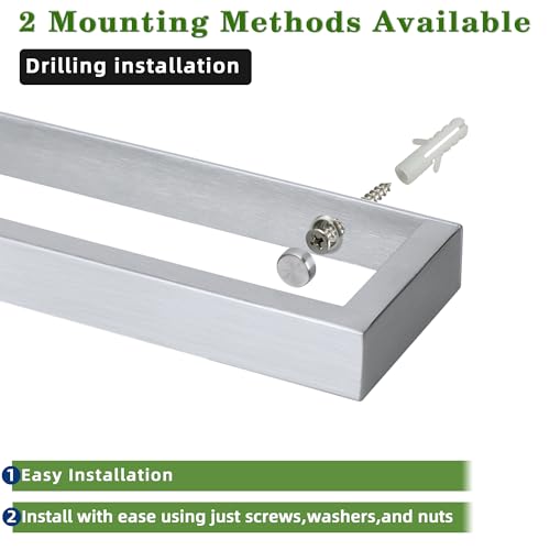 24 Inch Hand Towel Holder Towel Bar for Bathroom Wall Mounted (Brushed / 24-Inch)