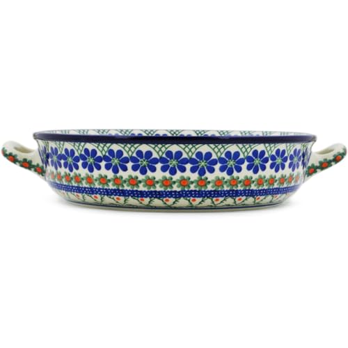 Round Baker with Handles 10 (Primrose Trellis)