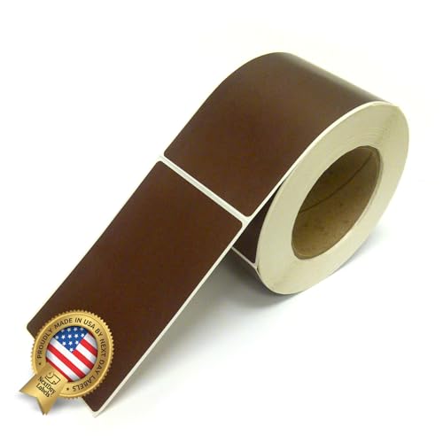 500 Rectangle Stickers (Brown)