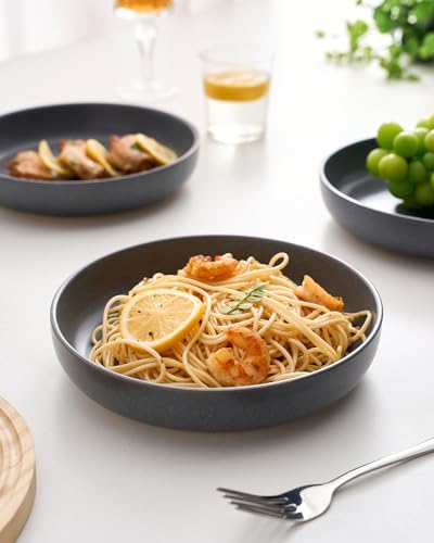 Milkyway 33 oz Pasta Bowls Set of 6 (Matte Dark Charcoal / Set of 6)