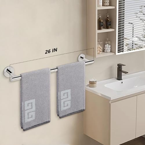 Bath Towel Bar (Chrome Finish / 26 Inch)