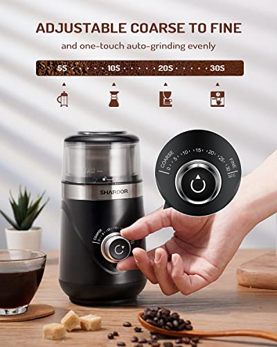 Electric Super Silent Blade Coffee Grinder (Black / 1 Bowl)