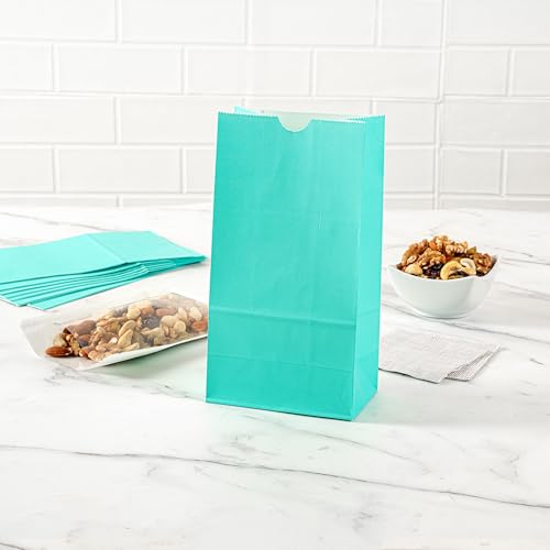 Turquoise Paper Bag (4 lb / Turquoise)