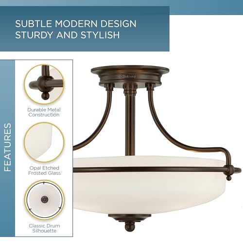 Griffin 17" Semi (3-Light / Palladian Bronze)