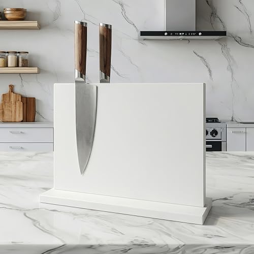 White Magnetic Knife Holder (11.6x8.5 inch White)