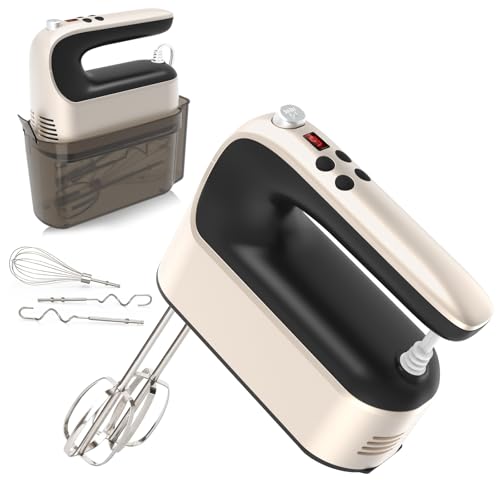 9 Speed Digital Hand Mixer Electric (Champagne Gold)