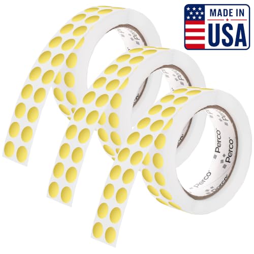 Metallic Gold Perforated Round Circle Dot Sticker 1 (Metallic Gold / 0.5 Inch)