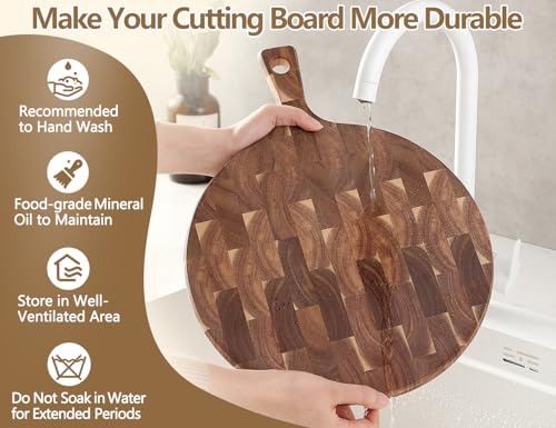 Acacia Wood End (16.7"L x 12.5"W)