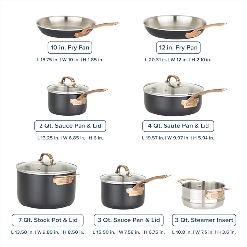 3 Ply Pots and Pans Set (11 Piece Set)