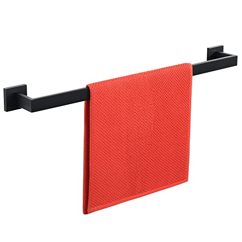 Black Towel Bar Towel Racks for Bathroom Wall Mount 28 Inch (Single 28 Inch / Matte Black)