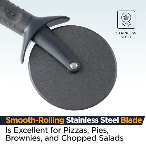 Lux Heavy Duty Pizza Cutter With Wheel Slicer