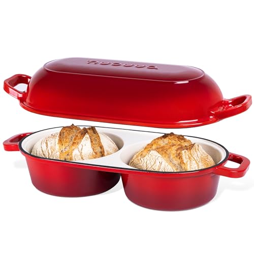 Dutch Oven For Sourdough Bread Baking (Red)