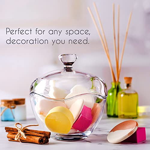 13.5 oz Glass Candy Jars for Candy Buffet with Lid