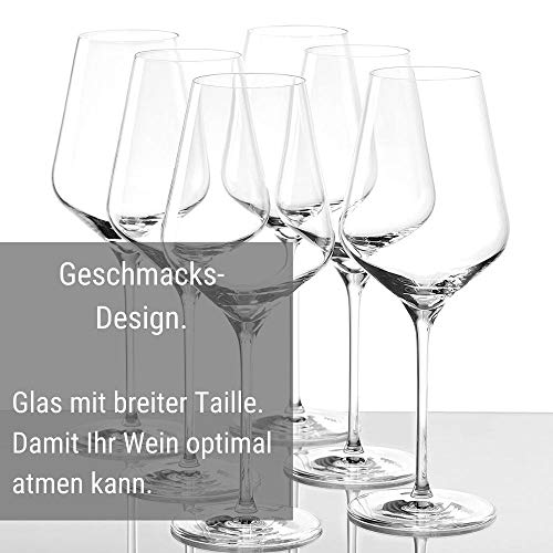 Quatrophil Red Wine Glasses Crystal (6 Pieces (1 Pack))