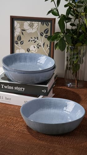 Moonlight 8.5 Inch Pasta Bowls Set of 4 (Blue / Moonlight)