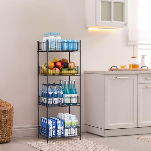 Water Bottle Storage Holder 4 Tier Can Organizer for Pantry