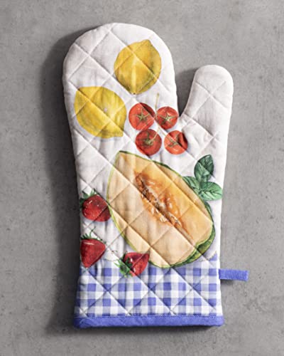 Maison d'Hermine Oven Gloves 100% Cotton Oven Mitt (078 - Gourmand / 7.5" x 13" (Oven Mitt))