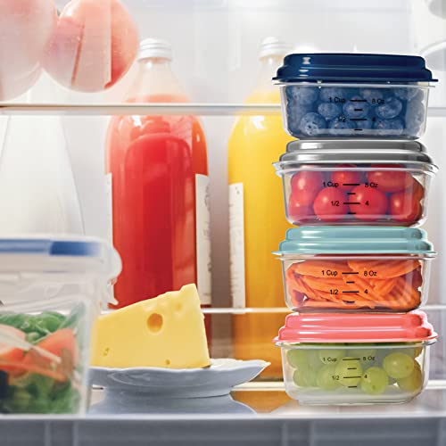 Small Plastic Containers With Lids 8 oz (1 Cup)