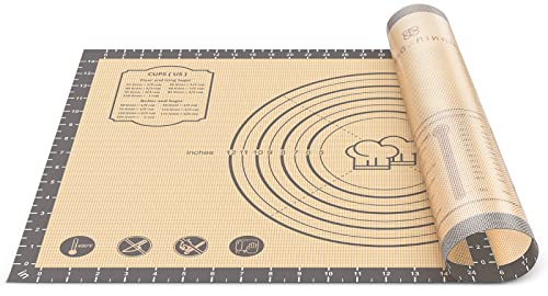 26"x16" Extra Thick Silicone Baking Mat for Pastry and Bread