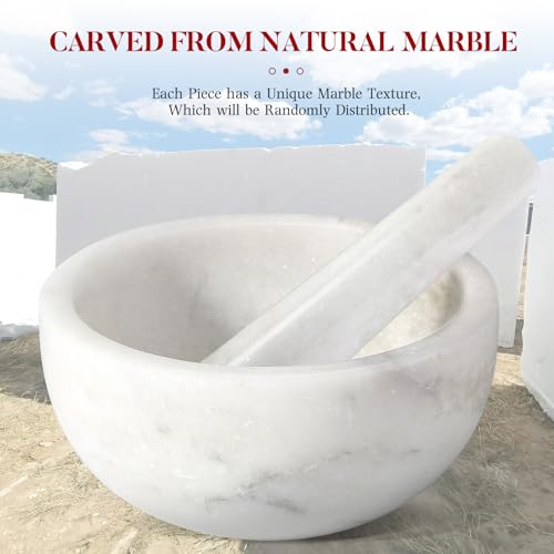 Marble Mortar and Pestle Set