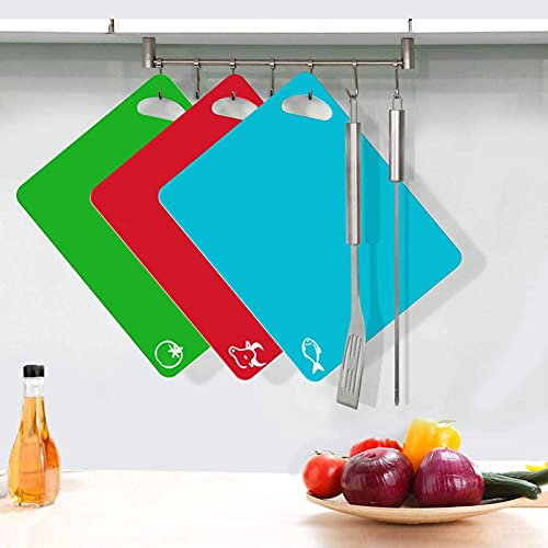 Kitchen Plastic Cutting Board Set (Set of 4)