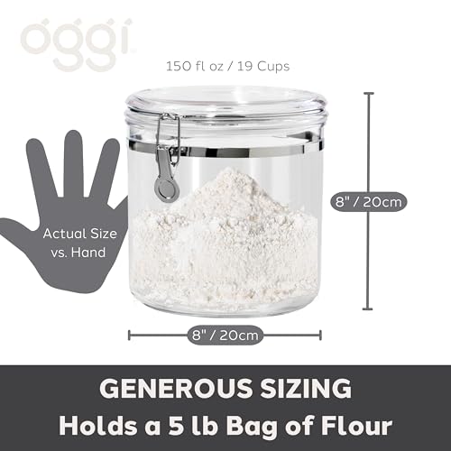Jumbo Clear Canister with Clamp Lid (150-Fluid Ounce / Canister)