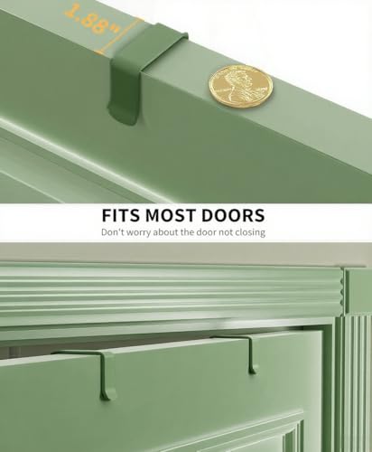 Sage Green 9 Tier Over The Door Pantry Organizer (9-Tier Standard / Sage Green)