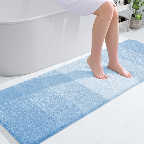 Bathroom Runner Rug 59x20 (59" X 20" / Sky Blue)