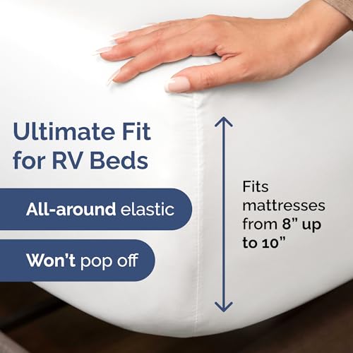 Short Queen Size 4 Piece Bed Sheet Set (01 - White / Short Queen)