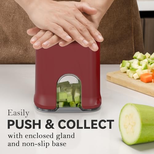 Multifunctional Vegetable Chopper Red (Cube / Red)