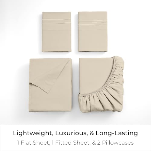 Iconic 4 Piece (1812 Beige / Cal King - EXTRA DEEP pocket)