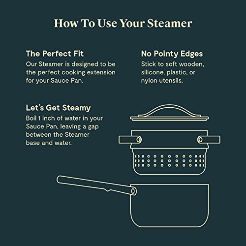 Steamer Stainless Steel Steamer with Handles (Stainless Steel / Small (3qt))