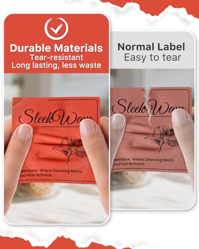 Red 3" x 3" Square Thermal Label Stickers