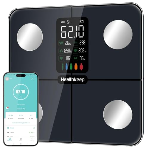 Smart Scale for Body Weight (Black / 4-electrode)