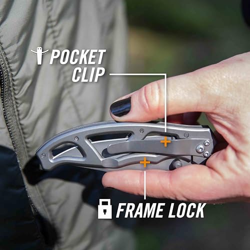 Gear Paraframe I EDC Folding Pocket Knife (3" / Paraframe I (Fine Edge - Gray))
