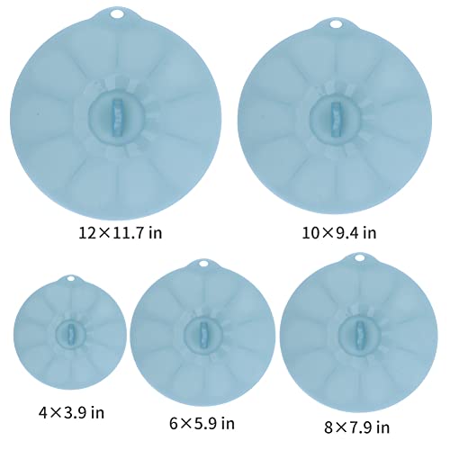 Silicone Bowl Covers (Clear Agave Blue)