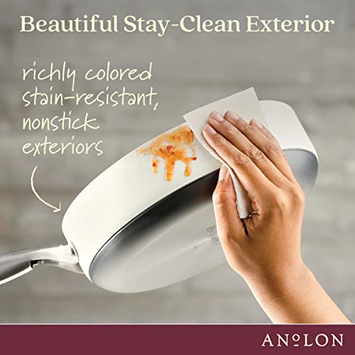 Achieve Hard Anodized Nonstick Sauté Pan with Lid (Saute Pan (3 Quart) / Cream)