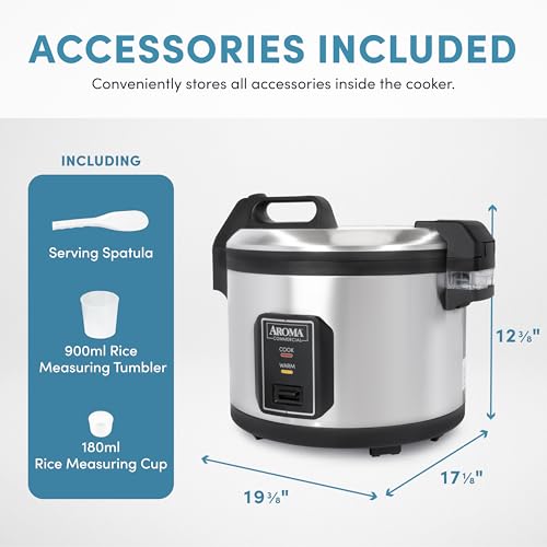 Commercial Rice Cooker for Restaurant (32-Cup UNCOOKED)